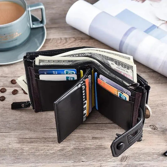Men's Multicolor Leather Wallet - 1 Pc