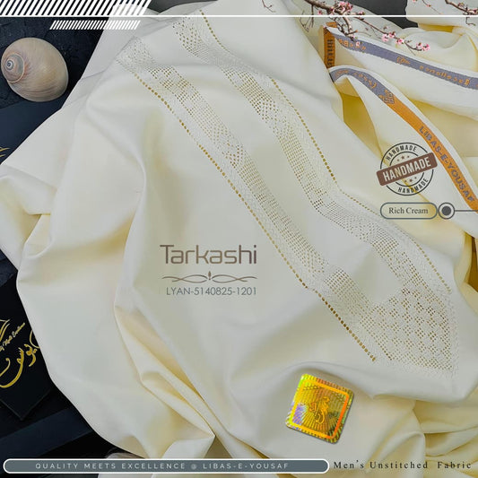 Butter Blend TarKashi | Crafted by Libas e Yousaf | Shade 1201 – Rich Cream